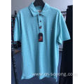 Men's Cotton Polyester Dot Printed Chest Pocket Polo